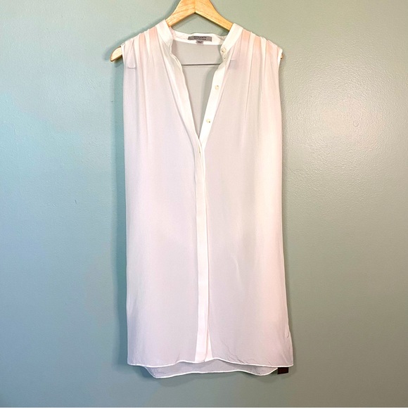 NWOT All Saints White Silk Dress - Picture 1 of 6